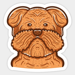 Cute Brussels Griffon Dog Sticker